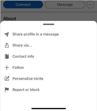 how to add a personalised message to a LinkedIn connection request 