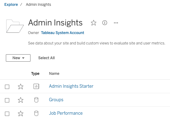 Managing your Tableau Site Content with Python - Admin Insights